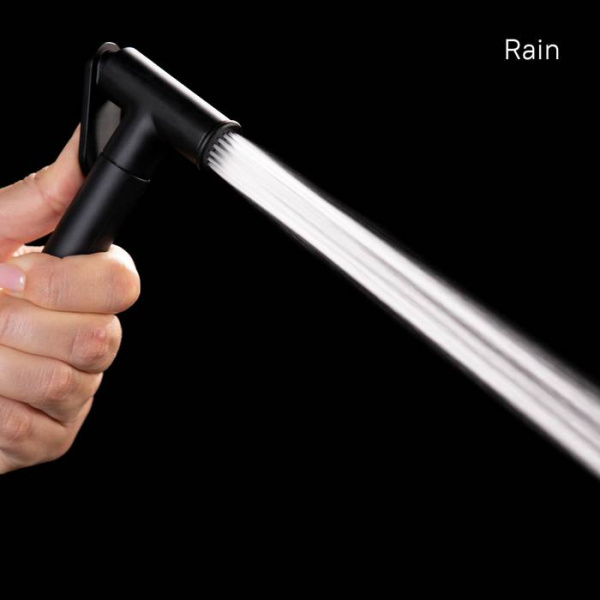 Гигиеническая лейка черная латунь IDDIS (020BBLGi20)